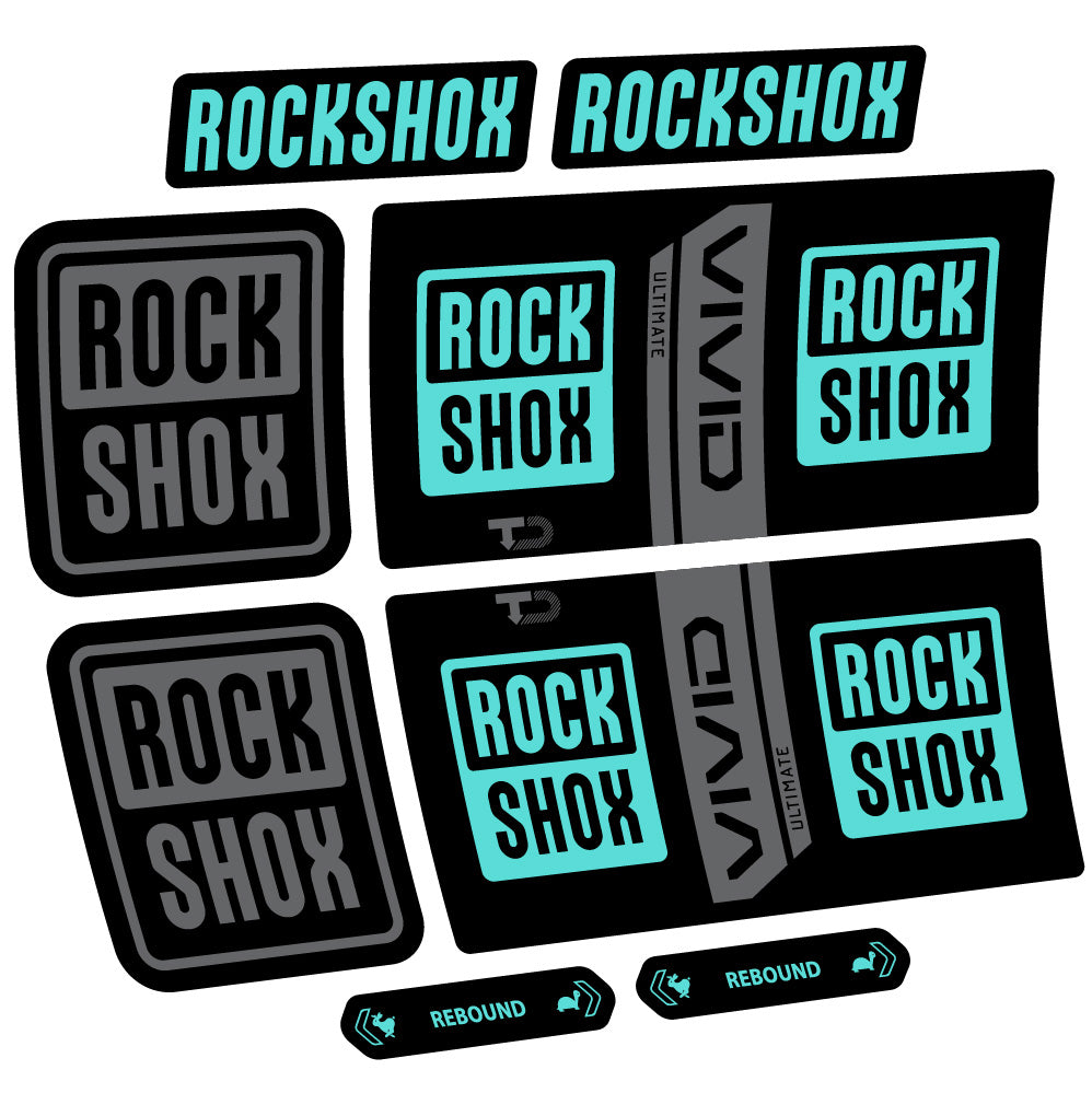 Decal RockShox Vivid Coil Ultimate, Shock Absorber, bike sticker vinyl