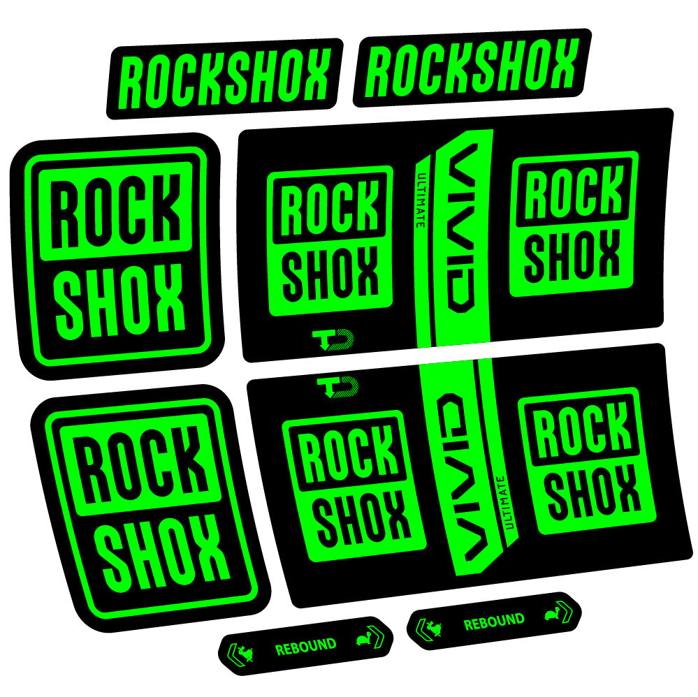 Decal RockShox Vivid Coil Ultimate, Shock Absorber, bike sticker vinyl