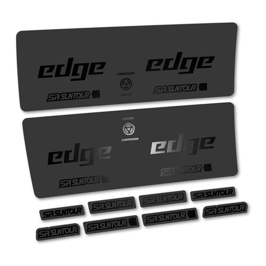 Black decal for SR Suntour Edge X LV RC 2024-2025 rear shock – bike sticker vinyl