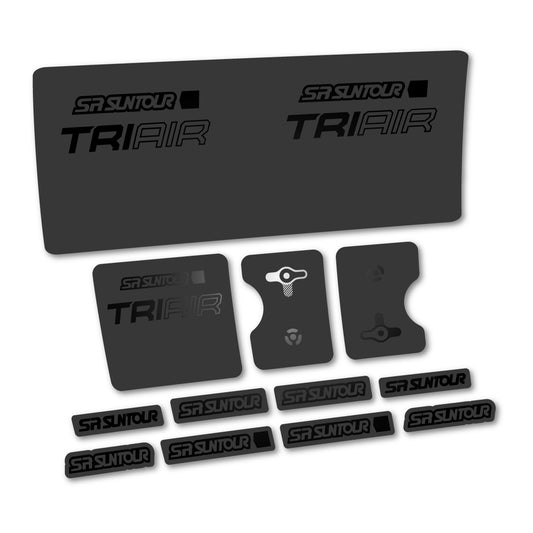 Black decal for SR Suntour TriAir 2 SV 3CR 2024-2025 rear shock – bike sticker vinyl
