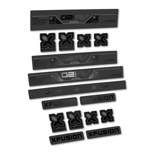 Black decal for Xfusion O2 Pro RLR 2026 rear shock – bike sticker vinyl