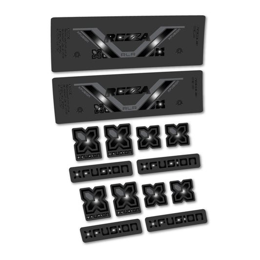 Black decal for Xfusion Rezza RLR 2026 rear shock – bike sticker vinyl