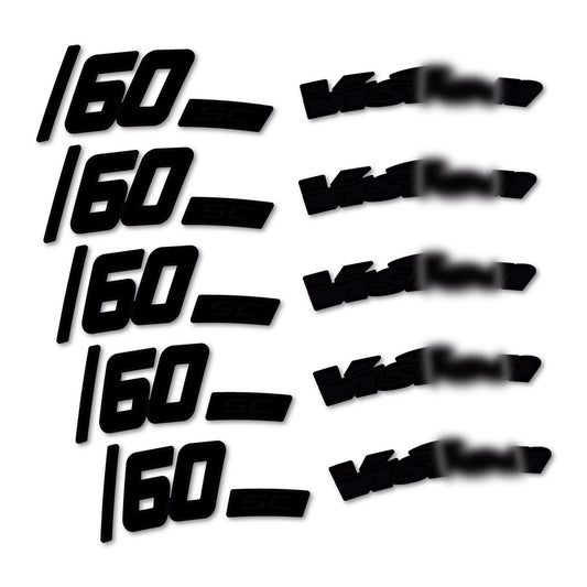 Black decal for Visixn SC 60 i23 Disc road wheel 60mm – bike sticker vinyl