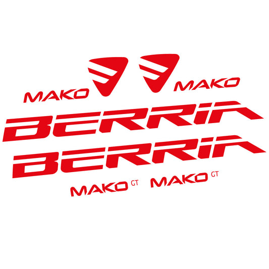 Aufkleber Berria Mako GT, Rahmen, Fahrradaufkleber Vinyl