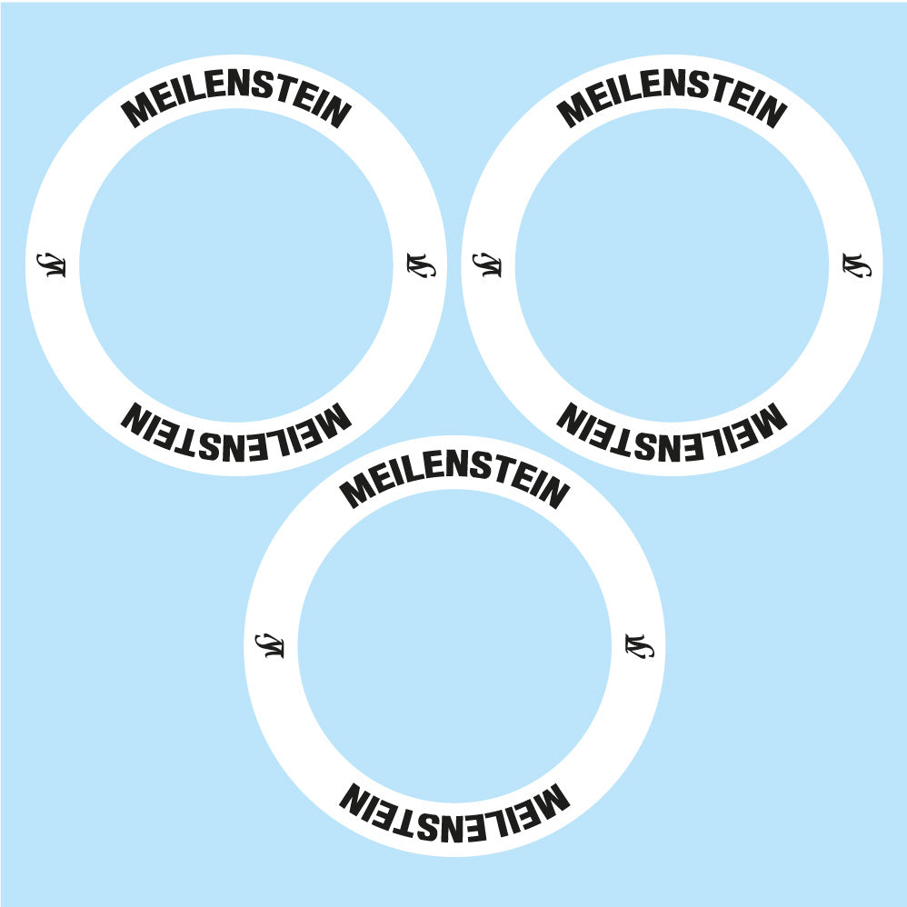 Aufkleber Lightweight Meilenstein 2020, Naben, Fahrradaufkleber Vinyl