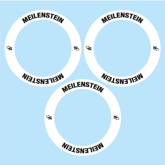 Aufkleber Lightweight Meilenstein 2020, Naben, Fahrradaufkleber Vinyl