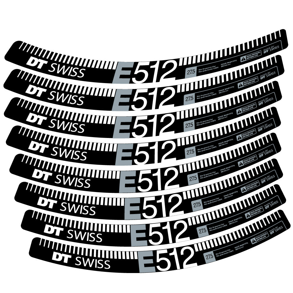 Aufkleber Dt swiss E512, MTB-Rad 27,5, Fahrradaufkleber Vinyl