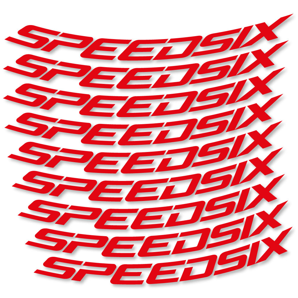 Aufkleber Speedsix, MTB-Rad 29, Fahrradaufkleber Vinyl