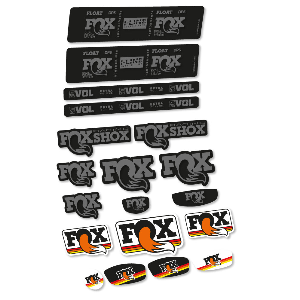 fahrradtasche foxline Decal Fox Float DPS Performance I Line, Shock Absorber, bike sticker v – custombikedecal