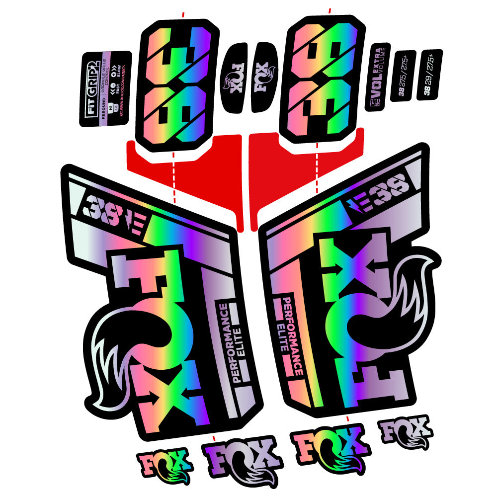 Custom Fork Decal for Fox 38 Performance Elite E-Bike (2021–2024) – 29” – Vinyl Sticker