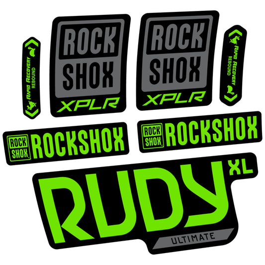 Decal RockShox Rudy XL Ultimate 2026, Fork 29" 30mm, bike sticker vinyl