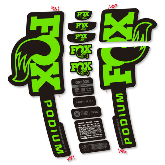 Decal for Fox Podium Performance Elite 2025, Fork, bike sticker vinyl