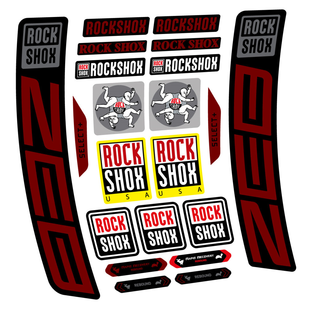 Decal RockShox ZEB Select+ 2027, Fork 29" 38mm, bike sticker vinyl