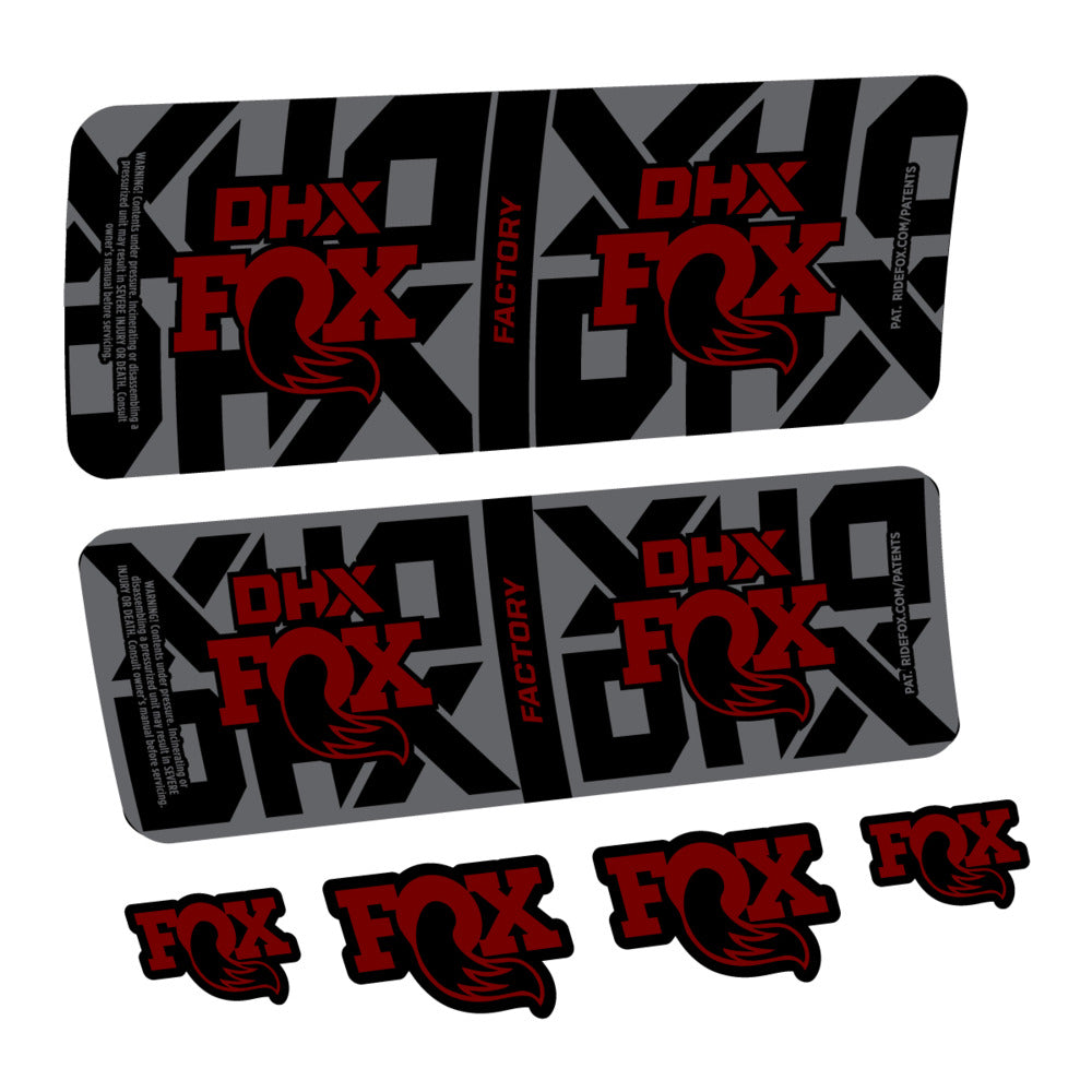 Decal Fox DHX Factory 2027, Rear Shox, bike sticker vinyl