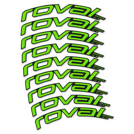 Decal Roval Rapide CL III 2026, Road Wheel 52mm, bike sticker vinyl