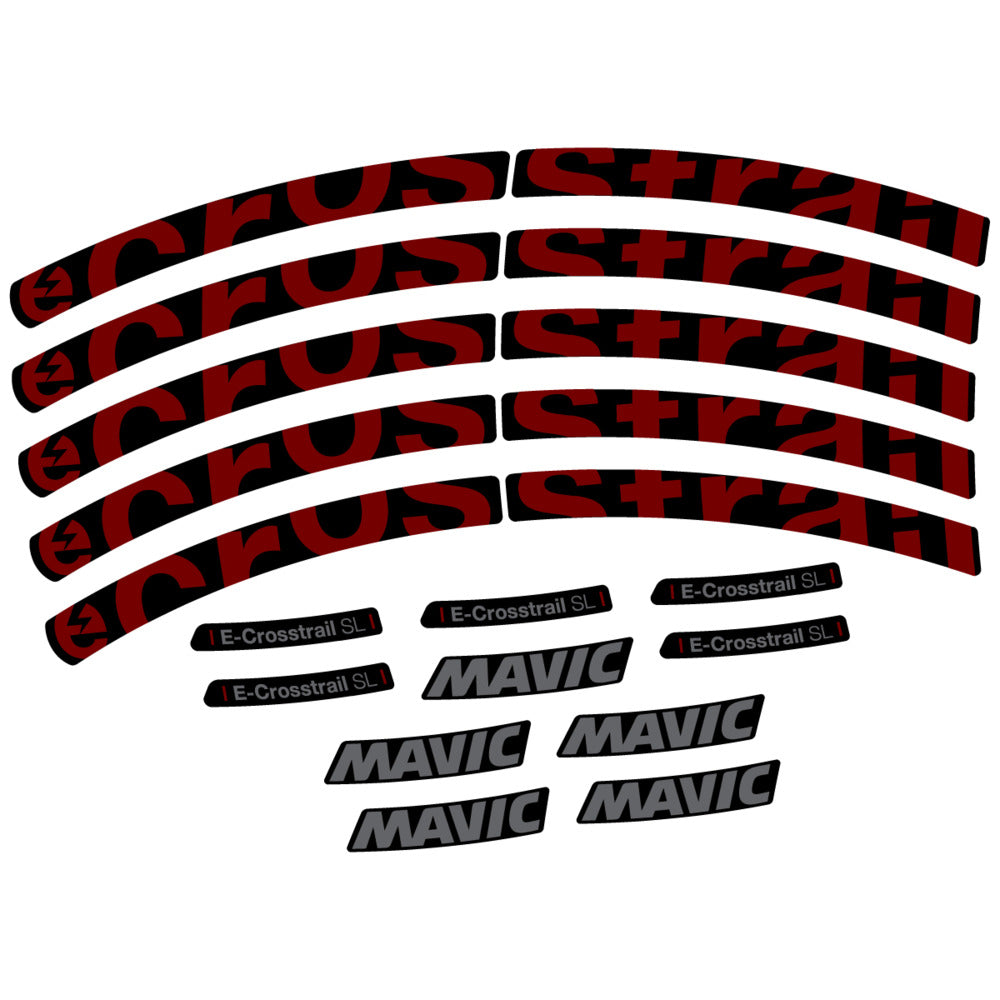 Decal for Mavic E-Crosstrail SL 2025, Mountain Wheel, bike sticker vinyl