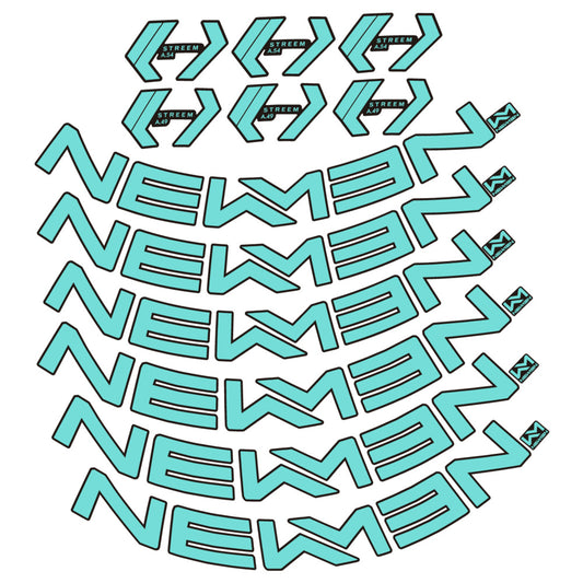 Stickers for Newmen Streem Allround A.49/A.54, Road Wheel vinyl decals - Blue Green