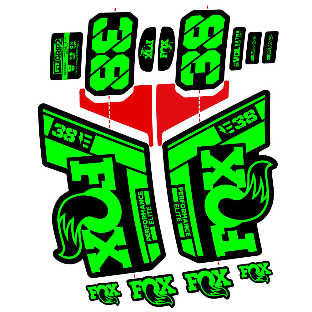 Custom Fork Decal for Fox 38 Performance Elite E-Bike (2021–2024) – 29” – Vinyl Sticker
