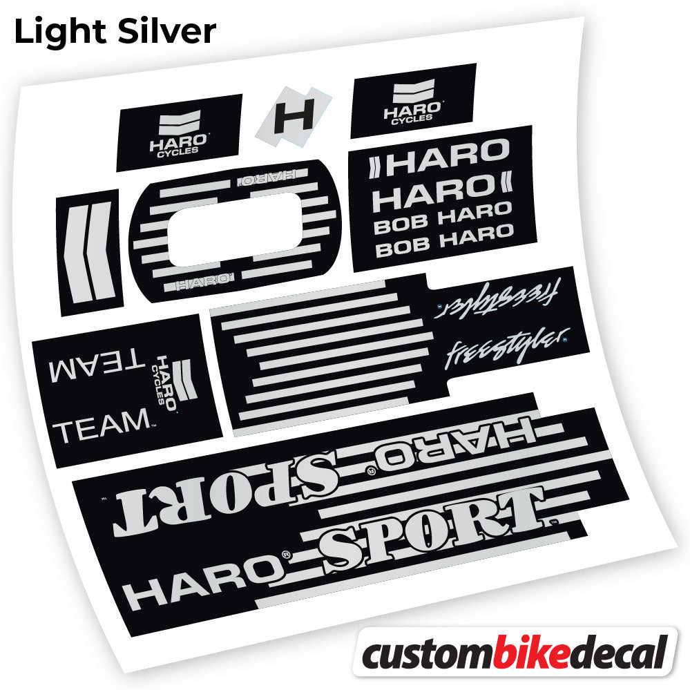 Decal Haro Team Sport 1988 BMX Sticker Vinyl Graphics Kit Pegatinas Adhesivo Vinilos Calcas Bike Bici custombikedecal