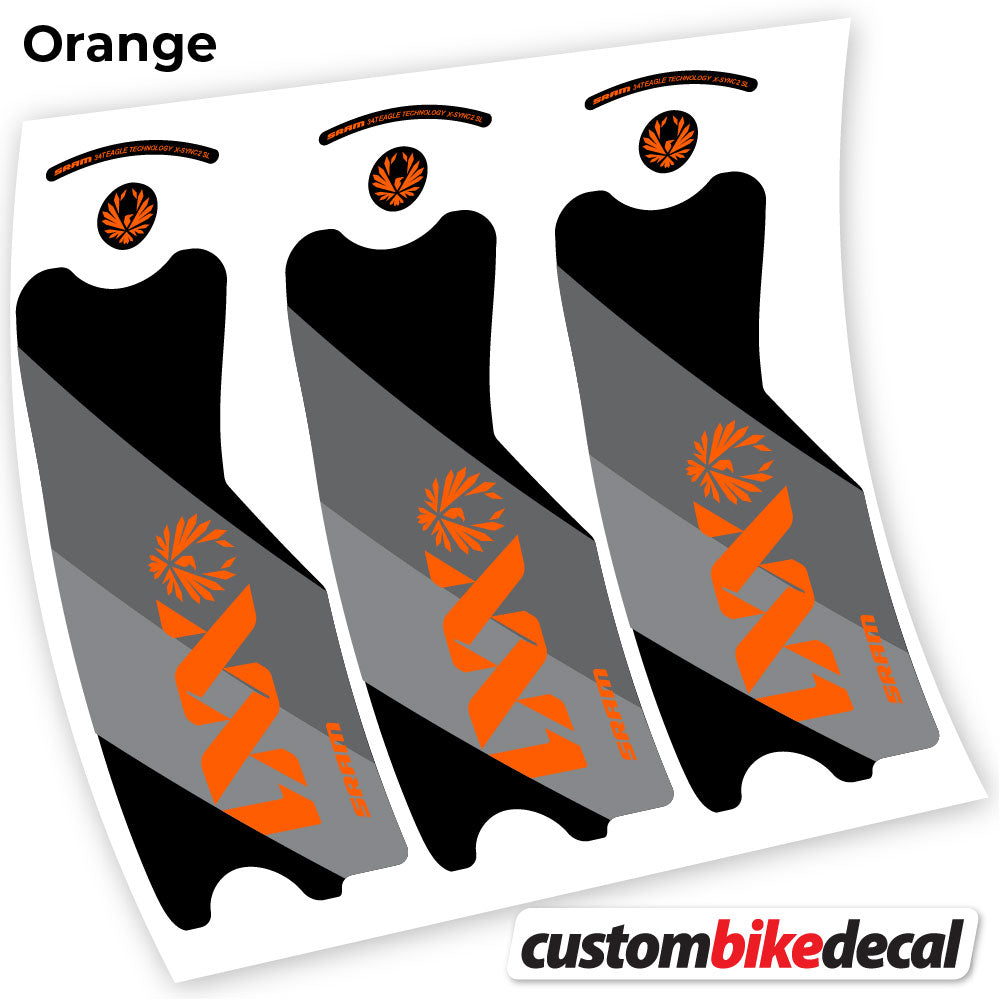 Aufkleber, SRAM XX1 Eagle DUB 2021, Pleuelstangen-Aufkleber Vinyl
