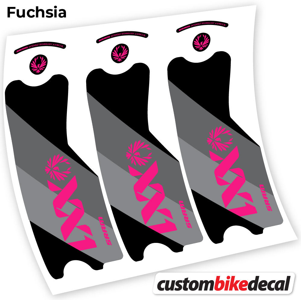 Aufkleber, SRAM XX1 Eagle DUB 2021, Pleuelstangen-Aufkleber Vinyl
