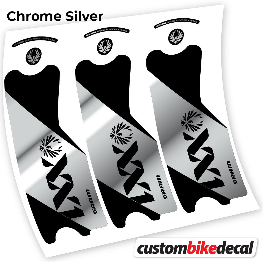 Aufkleber, SRAM XX1 Eagle DUB 2021, Pleuelstangen-Aufkleber Vinyl