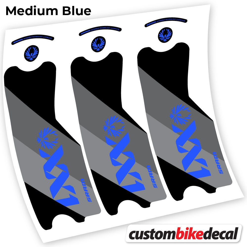 Aufkleber, SRAM XX1 Eagle DUB 2021, Pleuelstangen-Aufkleber Vinyl