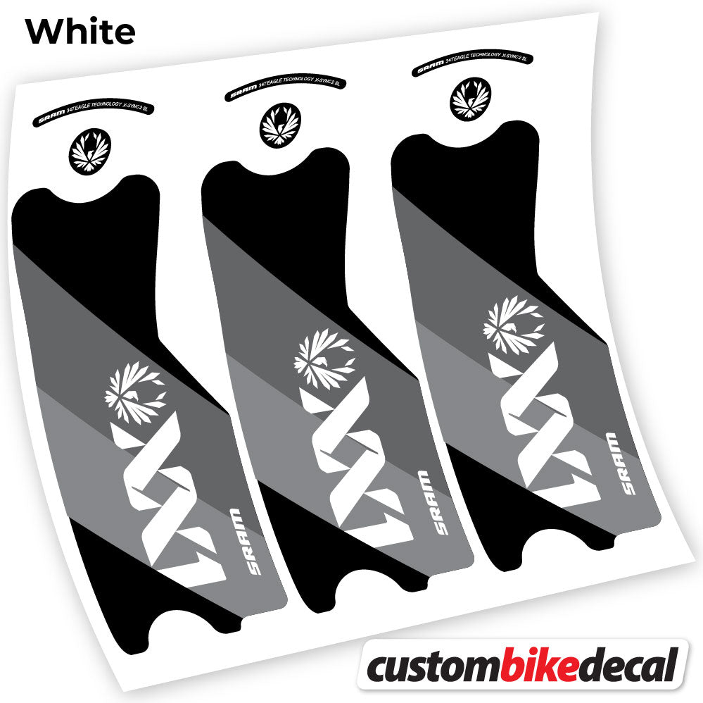 Aufkleber, SRAM XX1 Eagle DUB 2021, Pleuelstangen-Aufkleber Vinyl