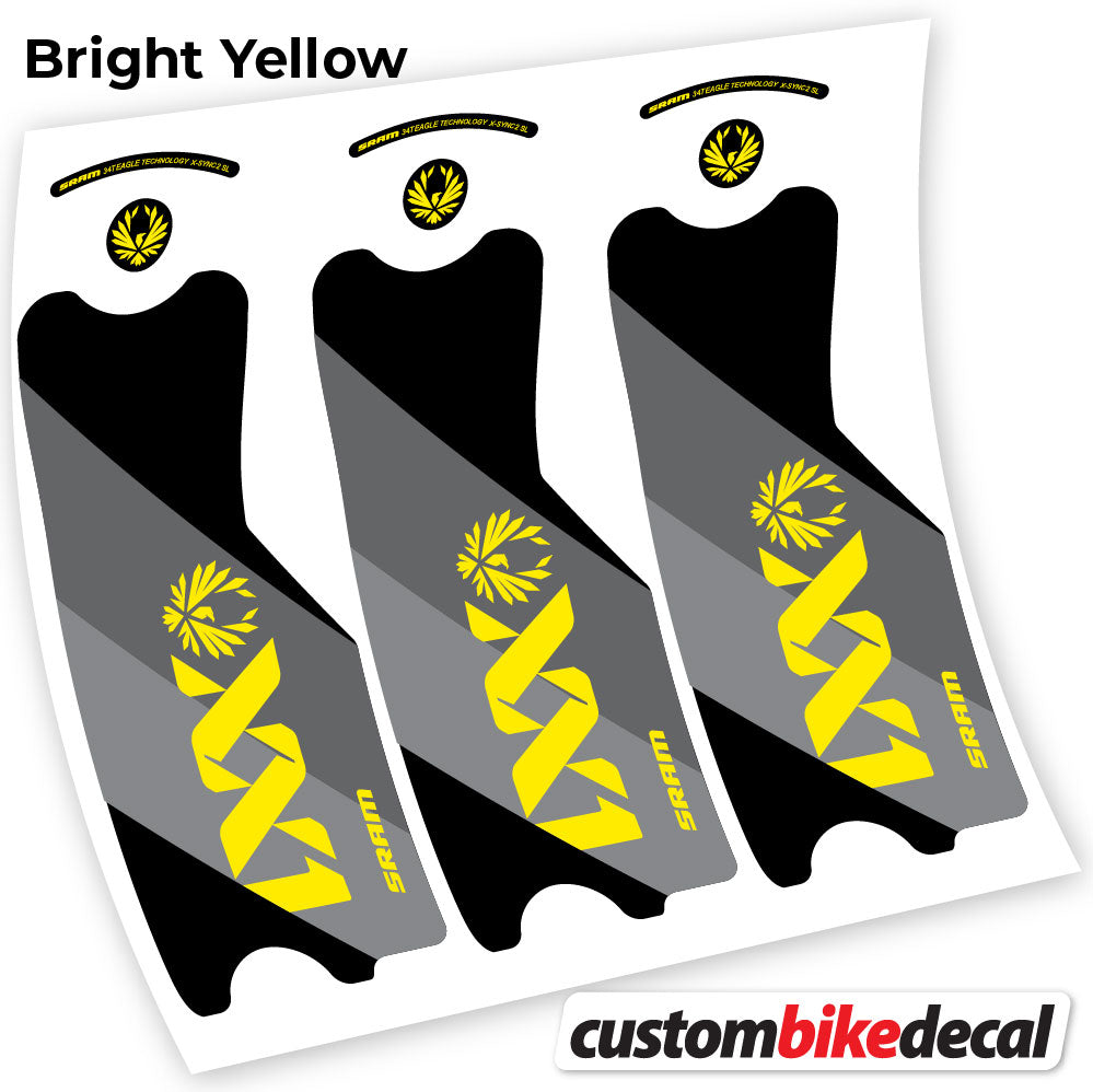 Aufkleber, SRAM XX1 Eagle DUB 2021, Pleuelstangen-Aufkleber Vinyl