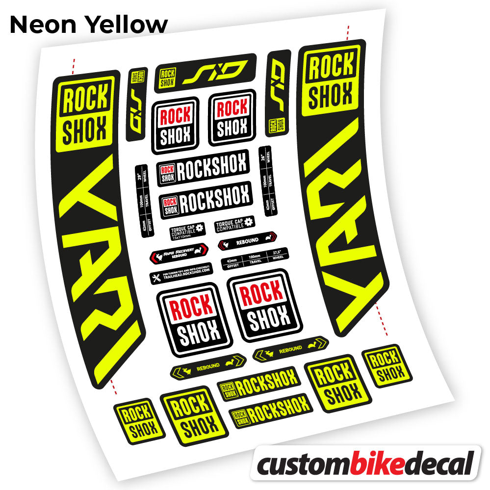 Decal, Rock Shox Yari 2021, Bike Fork Sticker Vinyl