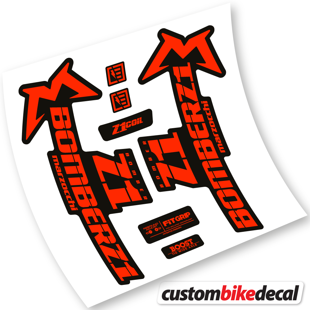 Marzocchi Bomber Z1 2019 & 2020, Fahrradgabel-Aufkleber Vinyl