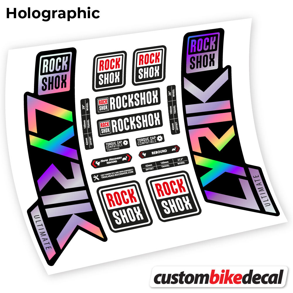 Aufkleber Rock Shox Lyrik Ultimate 2019-2020, Fahrradgabel-Aufkleber Vinyl