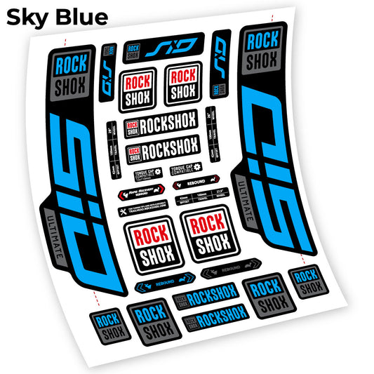 Aufkleber, Rock Shox Sid Ultimate 2021, Gabel 27.5, Sticker Vinyl