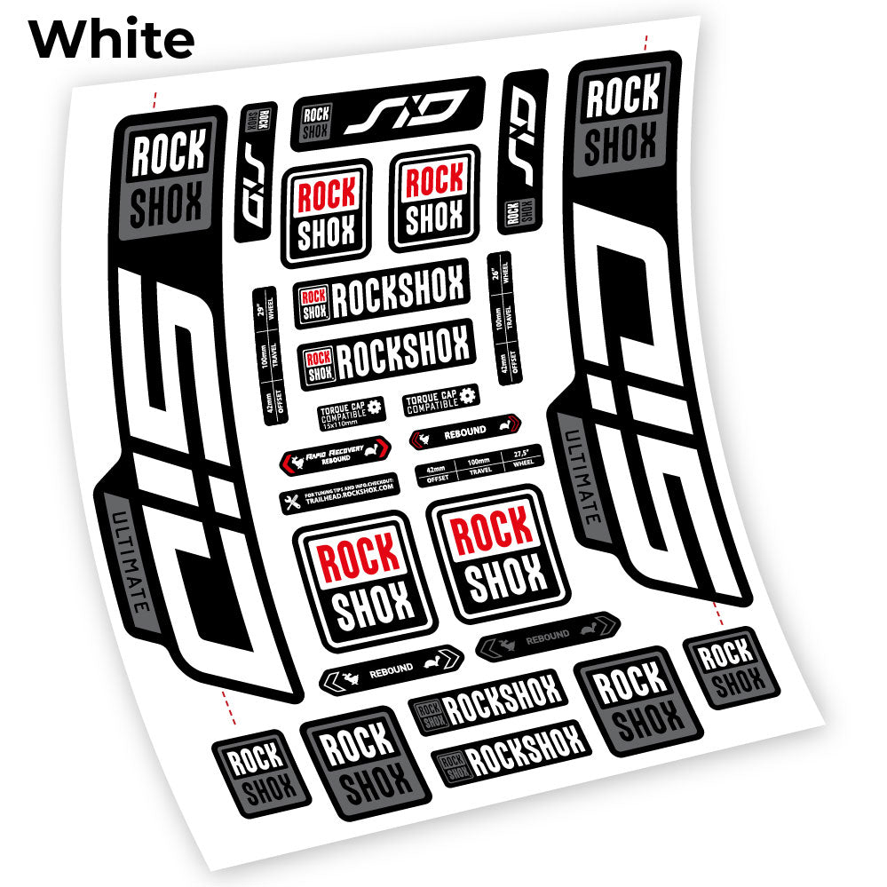 Aufkleber, Rock Shox Sid Ultimate 2021, Gabel 27.5, Sticker Vinyl