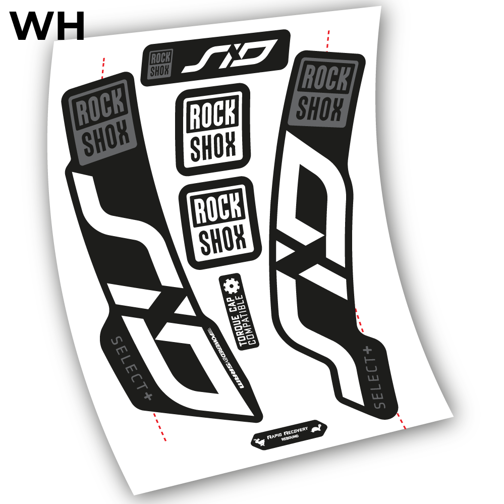 Aufkleber, Sid Select Plus 2020, Fahrradgabel 27,5, Vinyl-Aufkleber