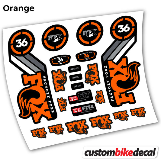 Aufkleber, Fox 36 Heritage 2016, Fahrradgabel-Aufkleber Vinyl