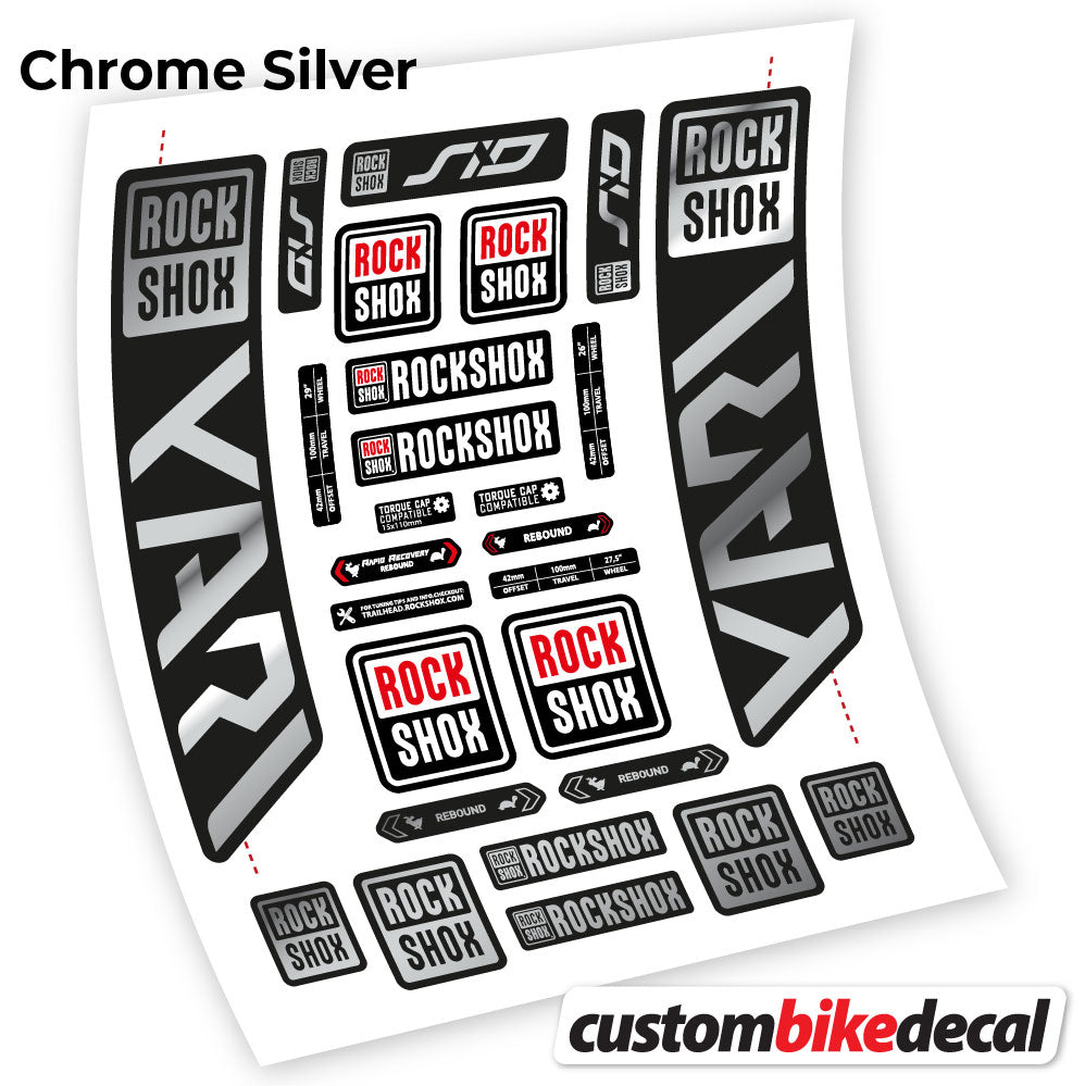 Decal, Rock Shox Yari 2021, Bike Fork Sticker Vinyl