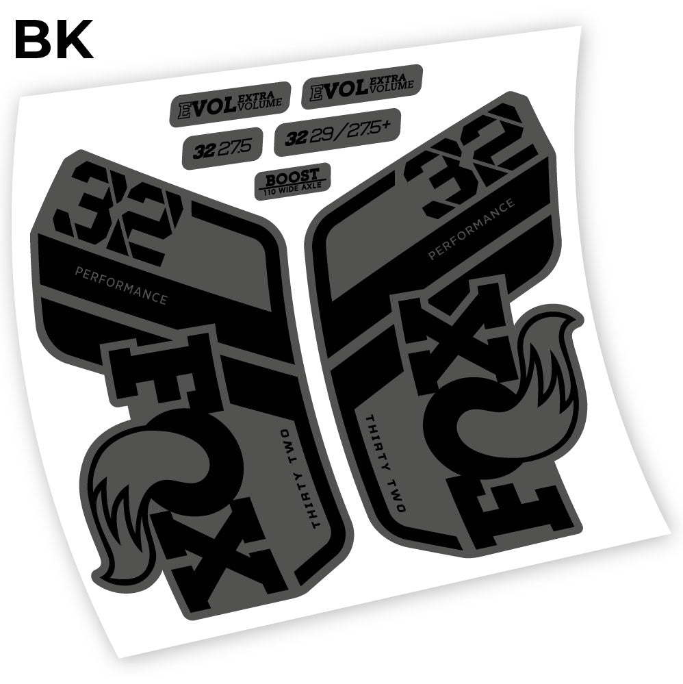 Aufkleber Fox Performance 2021, Fahrradgabel-Aufkleber Vinyl
