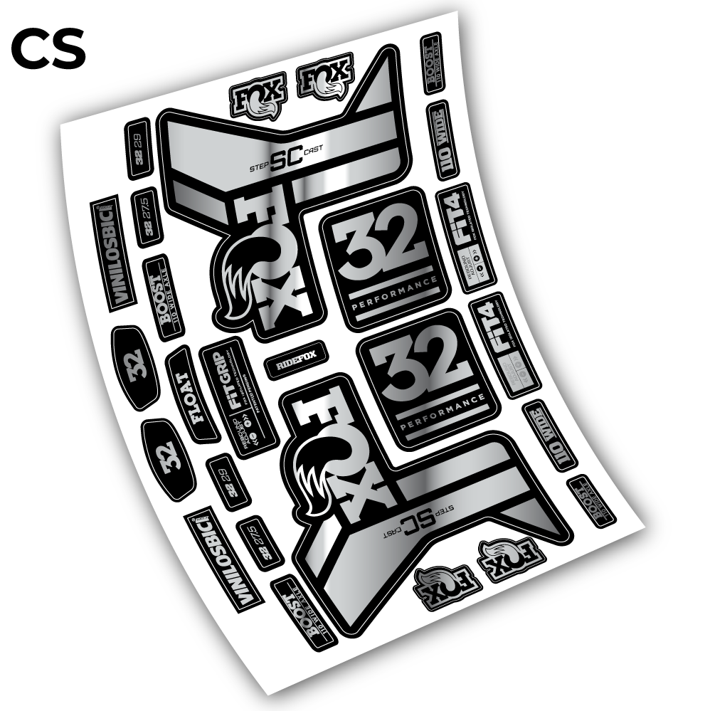 Aufkleber, Fox 32 Performance SC 2019 Sticker Vinyl