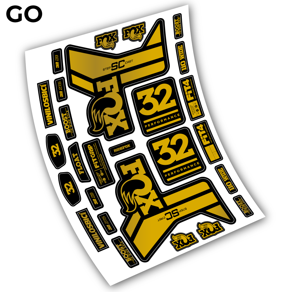 Aufkleber, Fox 32 Performance SC 2019 Sticker Vinyl