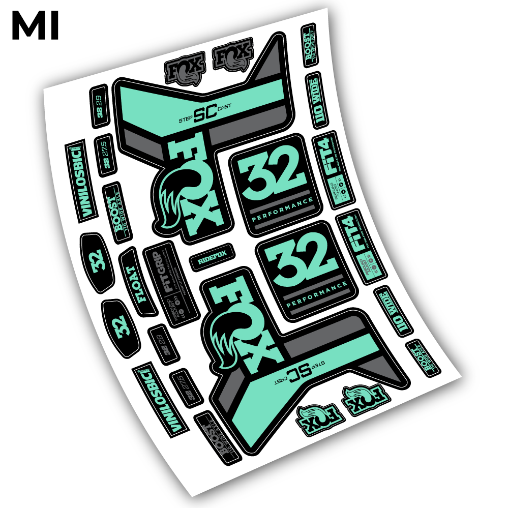 Aufkleber, Fox 32 Performance SC 2019 Sticker Vinyl