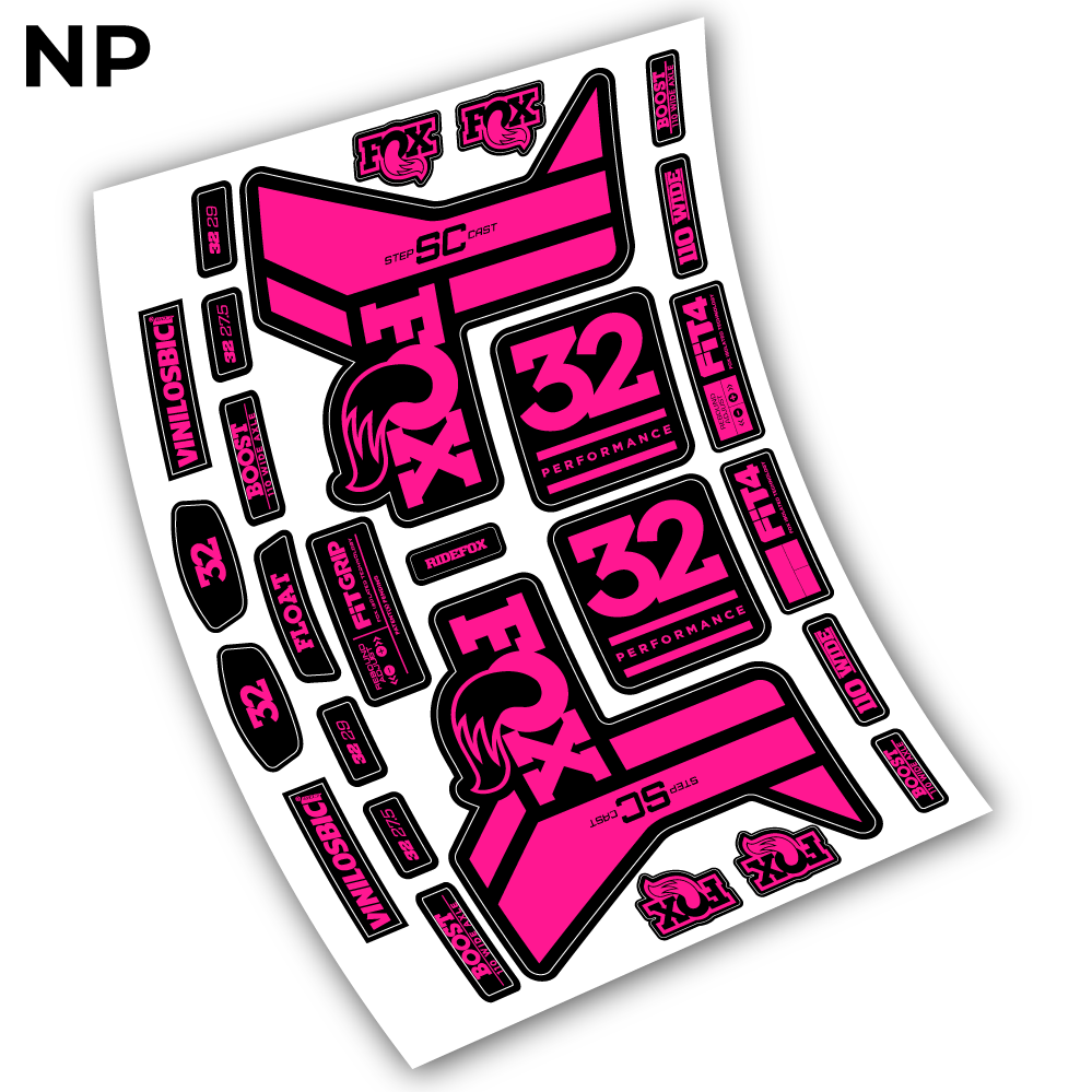 Aufkleber, Fox 32 Performance SC 2019 Sticker Vinyl