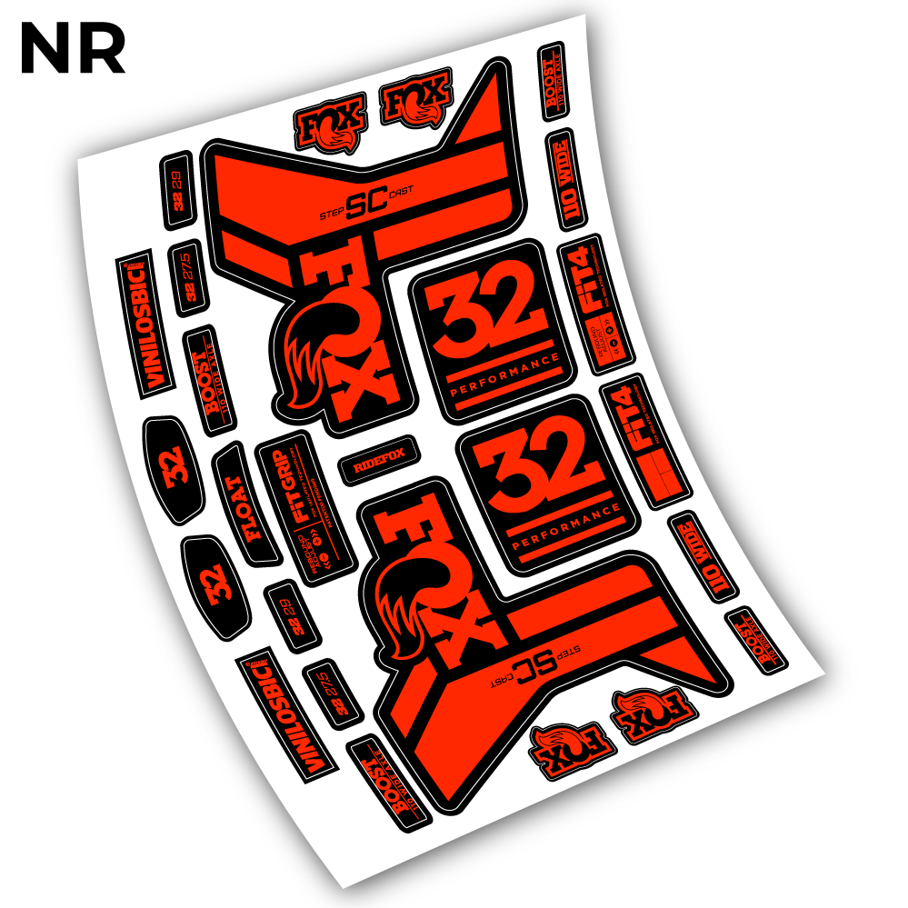 Aufkleber, Fox 32 Performance SC 2019 Sticker Vinyl