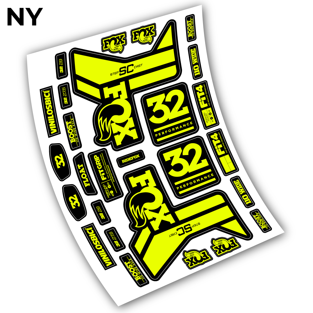 Aufkleber, Fox 32 Performance SC 2019 Sticker Vinyl