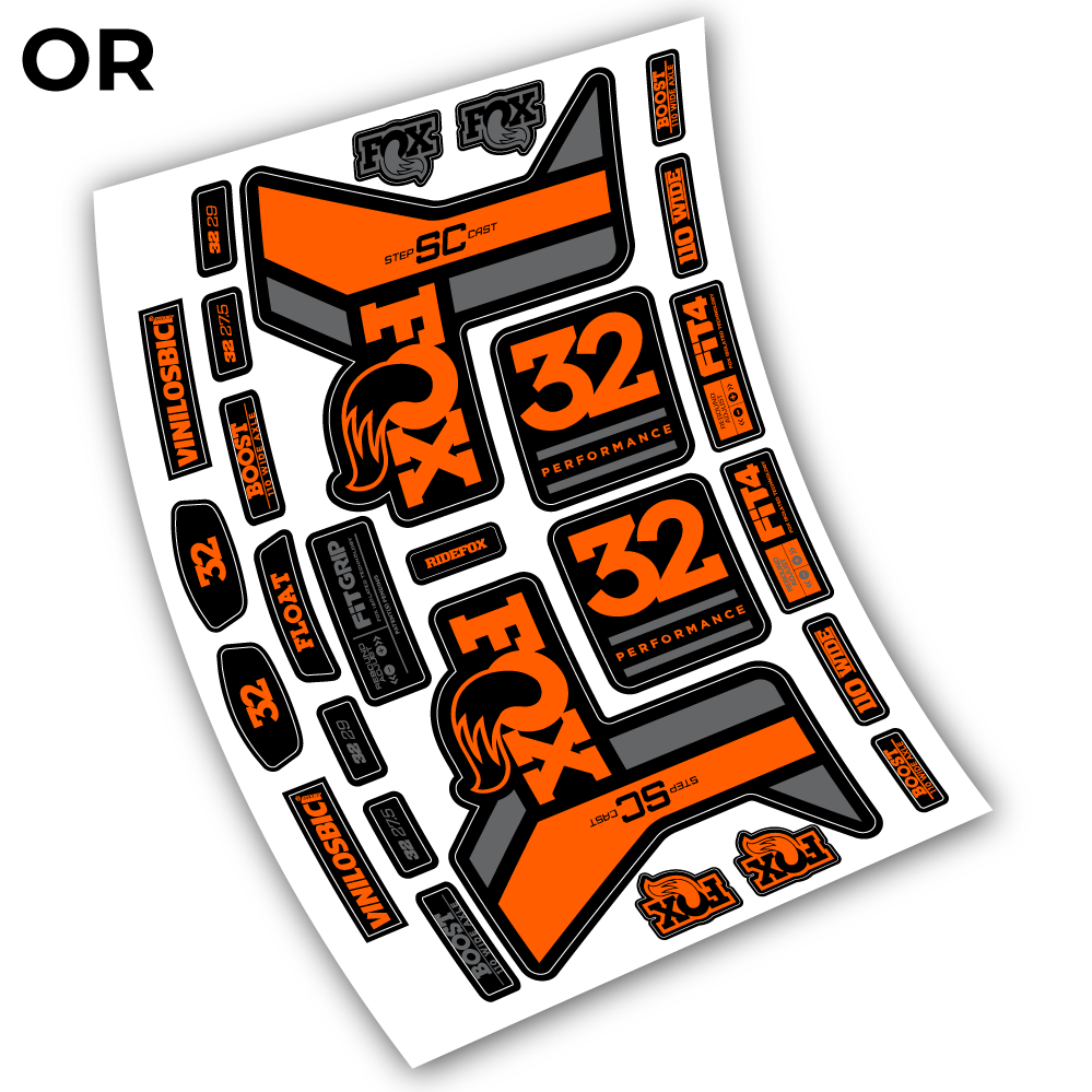 Aufkleber, Fox 32 Performance SC 2019 Sticker Vinyl