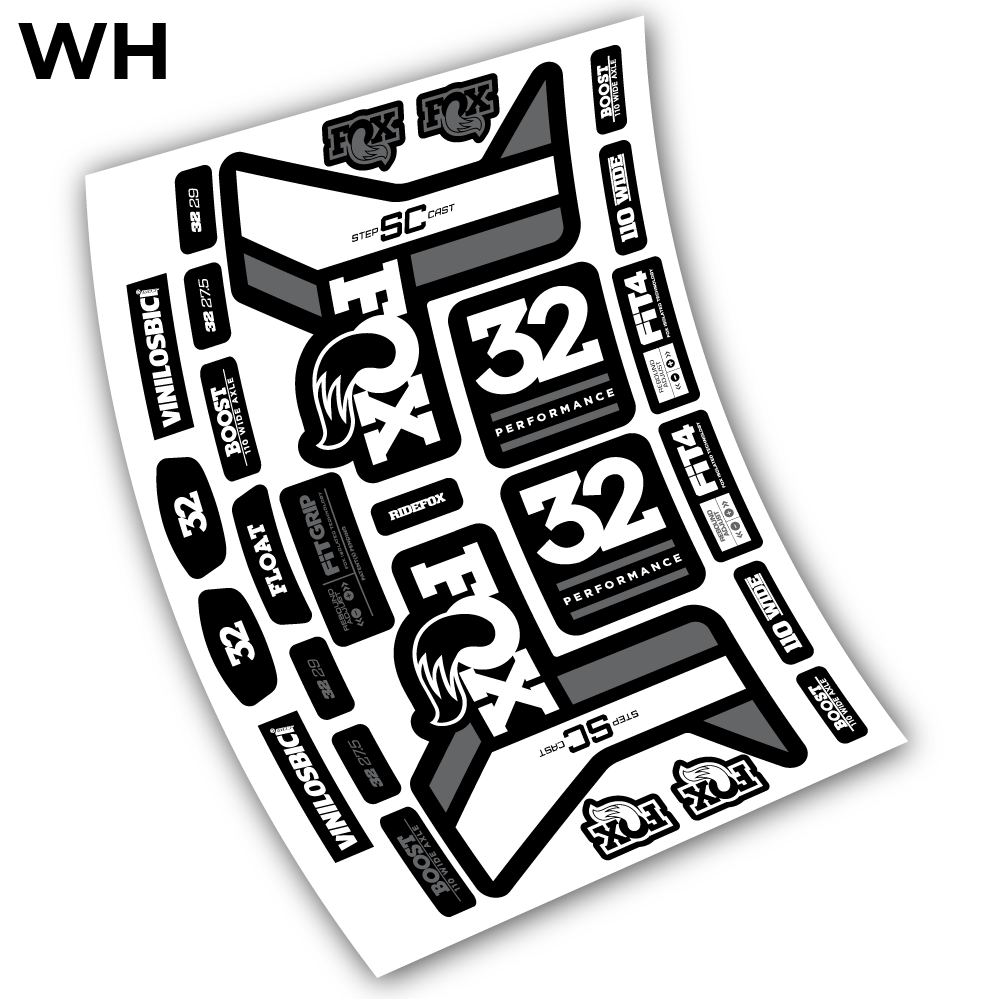 Aufkleber, Fox 32 Performance SC 2019 Sticker Vinyl
