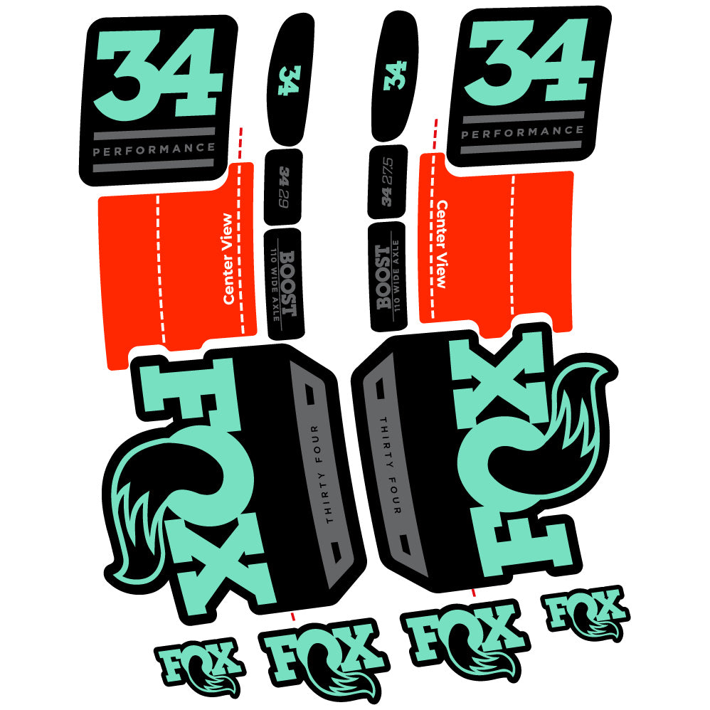 Aufkleber Fox 34 Performance 2019 Fahrradgabel Aufkleber Vinyl
