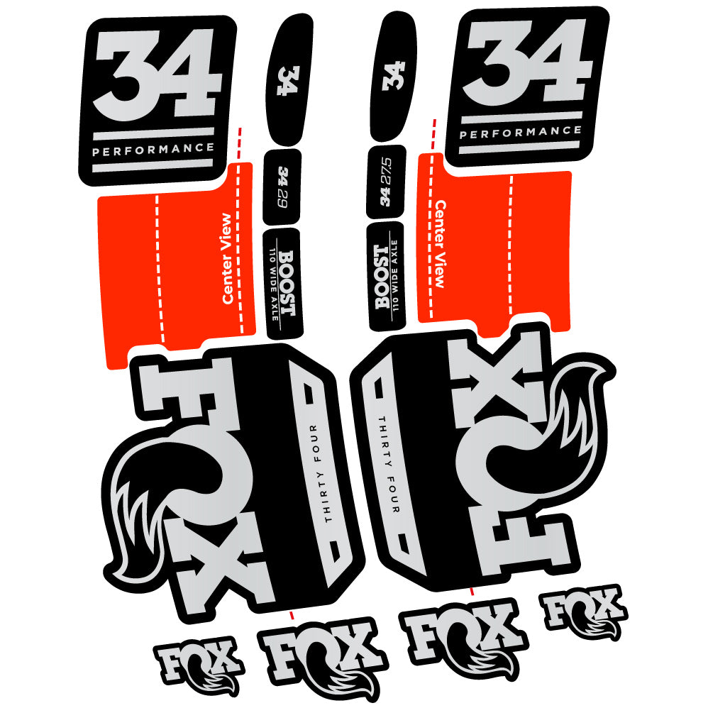Aufkleber Fox 34 Performance 2019 Fahrradgabel Aufkleber Vinyl