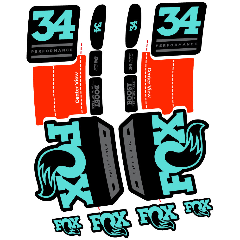 Aufkleber Fox 34 Performance 2019 Fahrradgabel Aufkleber Vinyl