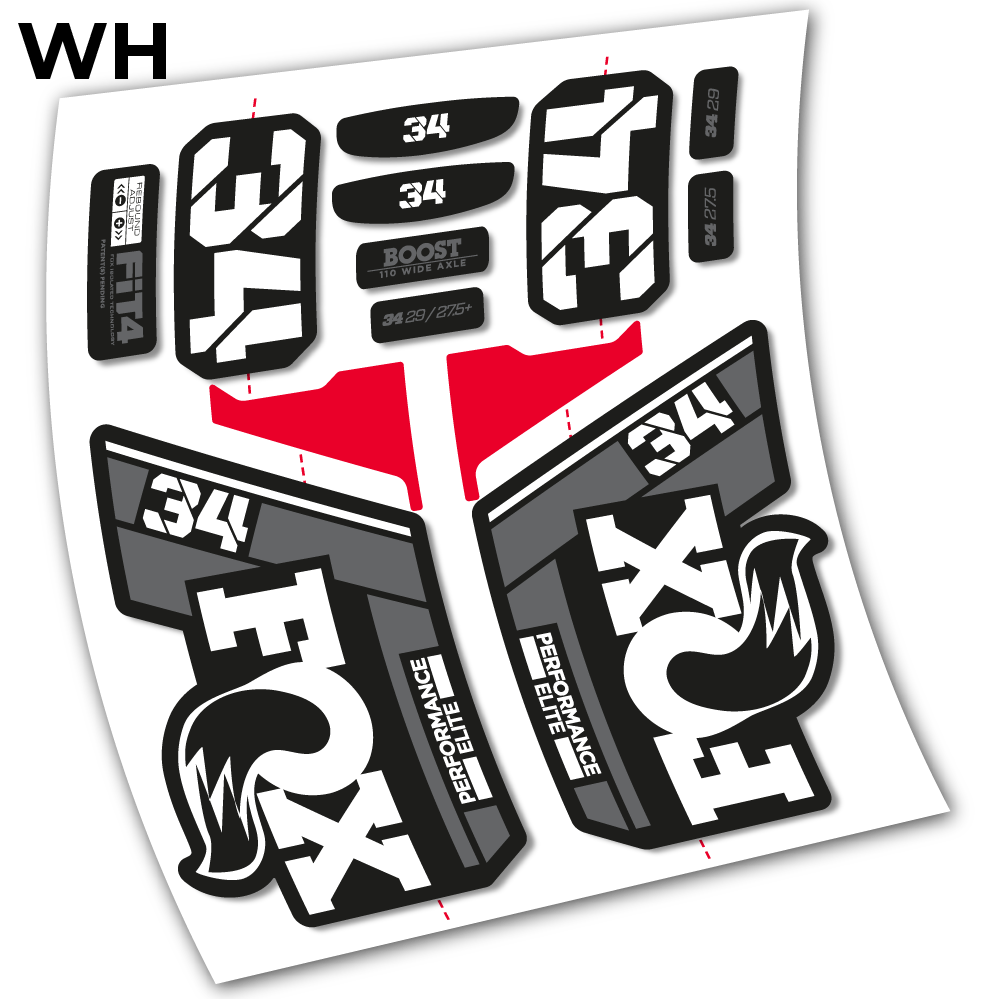 Aufkleber, Fox 34 Performance Elite 2021, Vinyl-Aufkleber